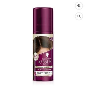 Schwarzkopf Keratin Color Root Temporary Hair Color Spray, Dark Brown 2 oz